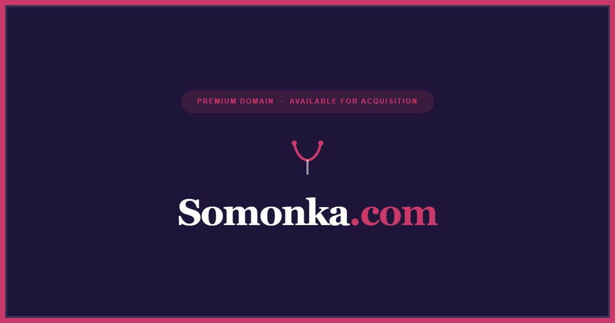 Somonka.com | Premium Japanese Domain For Sale | Japanese Culture Brand
